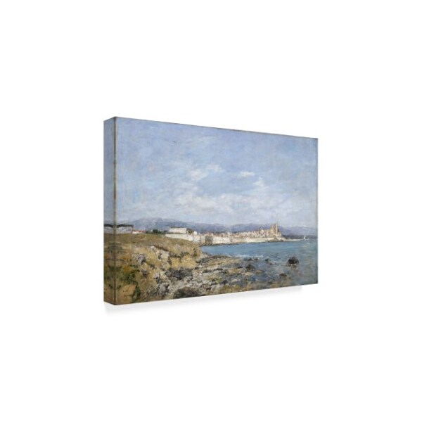 Eugene Boudin 'View Of Antibes 1893' Canvas Art,12x19